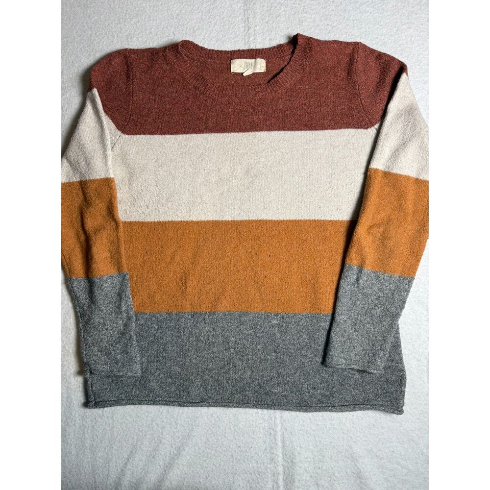 Pinque Sweater Women's Size Medium Striped Long sleeve
